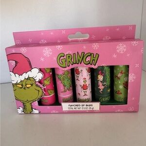 The Grinch Stocking Stuffer Lip Balms Set of 5 New In Box